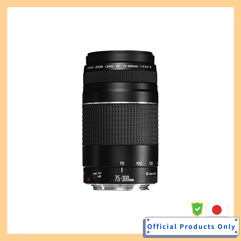 Canon EF Lens EF75-300mm F4-5.6 III Zoom Lens Telephoto Parallel Import Black