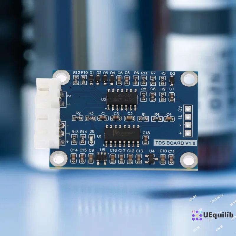 Uequilib TDS Sensor Module สําหรับ 51/STM32 พร้อม DS18B20 อุณหภูมิละลาย Solids Analog สัญญาณที่ละลาย
