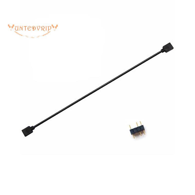 [Quick U]สายต่อ 3-Pin 5V สําหรับเมนบอร์ดคอมพิวเตอร์ Hub Cable การเชื่อมต่อส่วนขยาย ARGB Splitter, สี