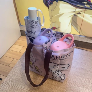 COD กระเป๋าใส่แก้วน้ำ ลายน้องหมา น่ารัก 2in1 พับได้ สองชั้น กันกระแทก พกพาได้สะดวก สำหรับแก้วเยติ