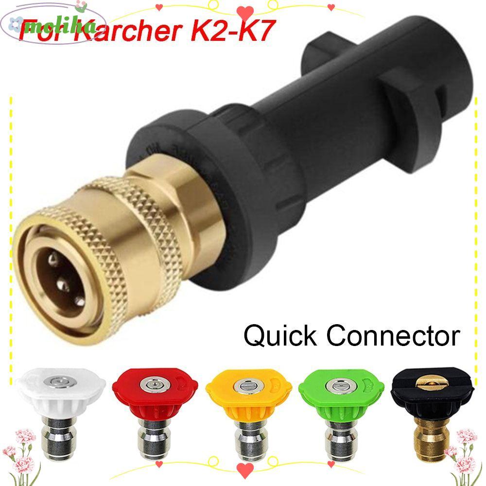 MOLIHA Quick Connector Wand Lance Foam Generator Fitting สําหรับ Karcher Snow Foam Bayonet Adapter