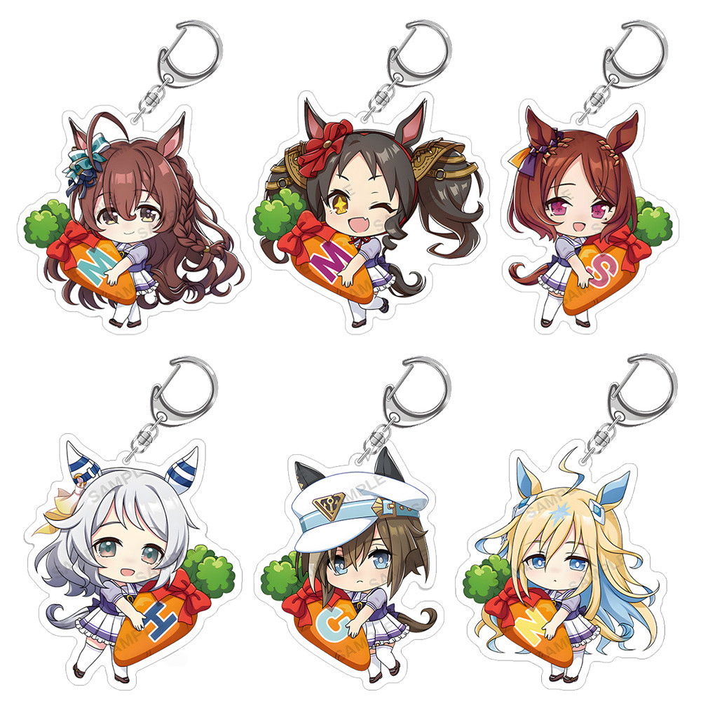 Umamusume สวย Derby Nrita Brian TM Opera O Agnes Tachyon Grass Wonder Kitsan Black วอดก้า Chibi พวงก