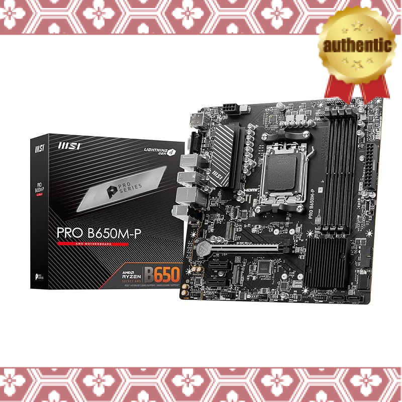 MSI Motherboard PRO B650M-P AMD [Equipped with B650] 【Amazon Exclusive Model】 ATX DDR5-7200 (OC) com