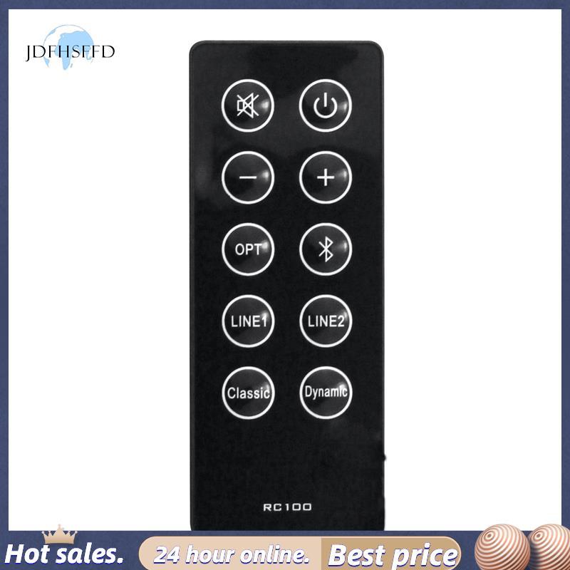 jdfhsffd Replacement RC10D RC100 รีโมทคอนโทรลสําหรับ R2000DB Soundbar Powered Bluetooth Bookshelf ลํ