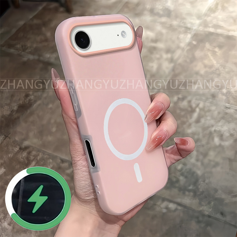 เหมาะสําหรับ iphone 17 AIR Phone Case ใหม่กันกระแทกแม่เหล็กไร้สายชาร์จแหวนเคสโทรศัพท์ GD02