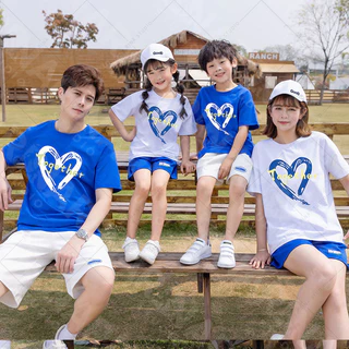 🔥RINA STUDIO🔥 ชุดครอบครัว 2025 ใหม่ เสื้อคู่แม่ลูก เสื้อยืดแขนสั้น เสื้อเด็ก เนื้อผ้าสบาย เบาเย็น สไตล์เกาหลี#0630