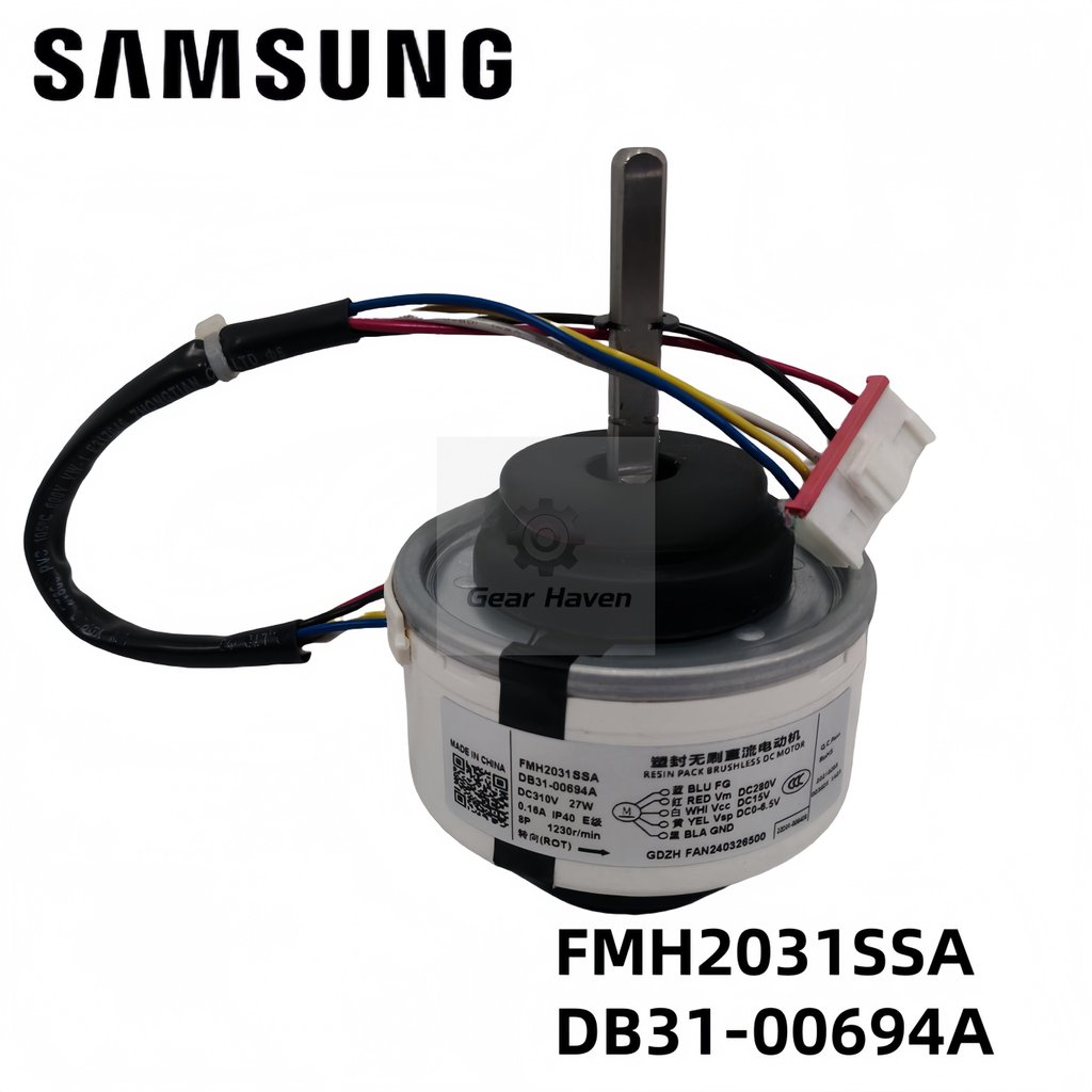 Samsung เครื่องปรับอากาศอินเวอร์เตอร์หน่วยภายในพัดลม DC FMH2031SSA มอเตอร์ DB31-00694A