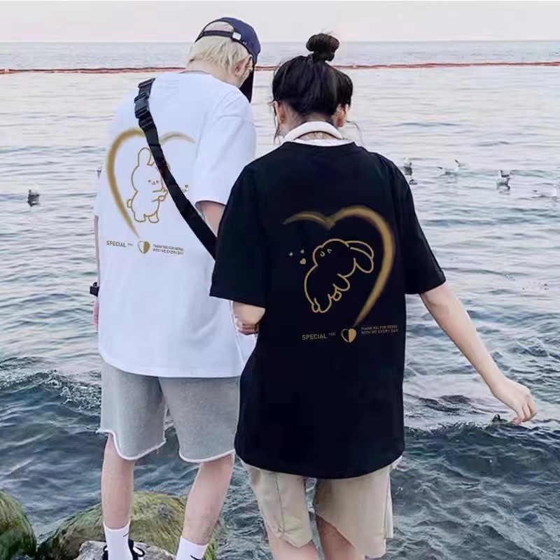 COD~ Couple T-shirt COTTON 2026 Valentine's Day New Style Sweet&Unique Couple Love Print Couple T-sh