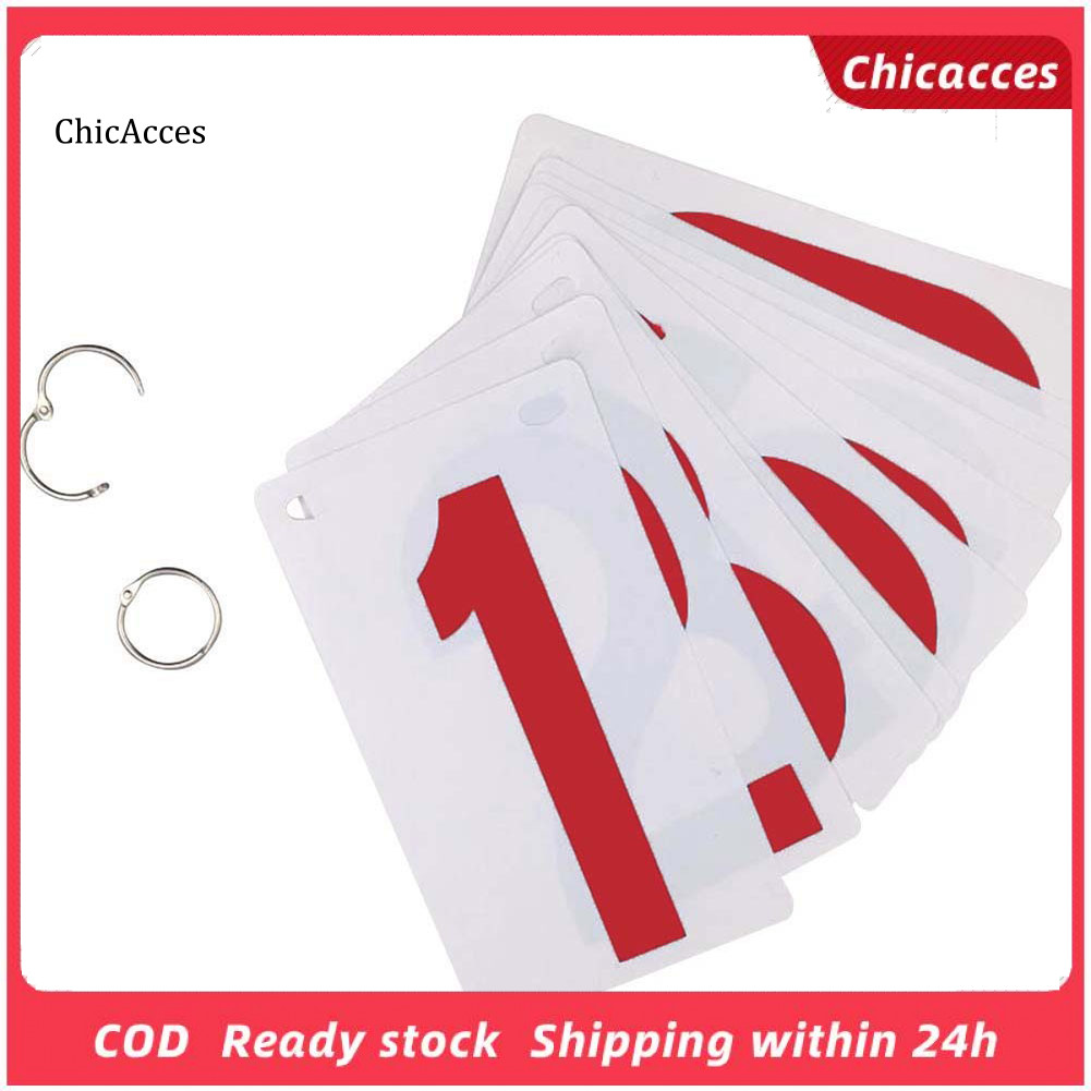 <ChicAcces> 0-9 Score Number School Sports Competition Digit Scoreboard Replacement Cards