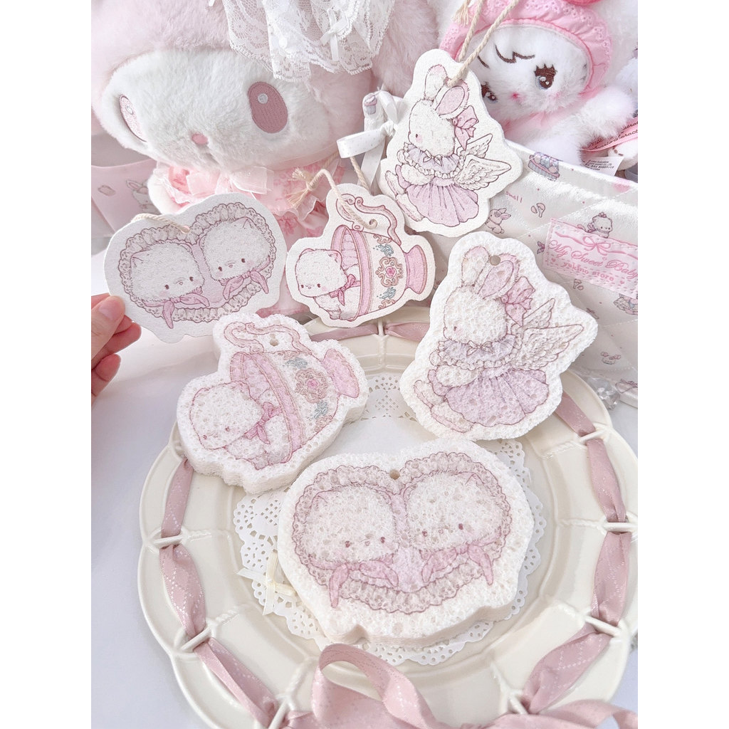 Snow Island Store koily Co-Branded เยื่อไม้อัดผ้าฝ้ายฟองน้ําล้างจานทนทานการดูดซึมน้ํา Non-Oily Kitch