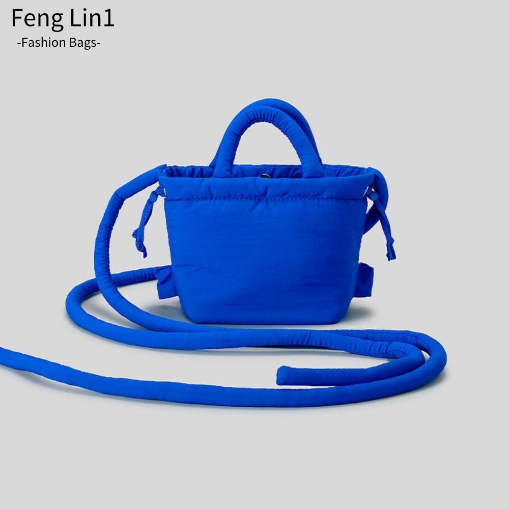 Fengling Puffer Tote Bag, Mini Soft Puffer Shoulder Bag, Fashion Cushion Cotton Nylon Down Crossbody