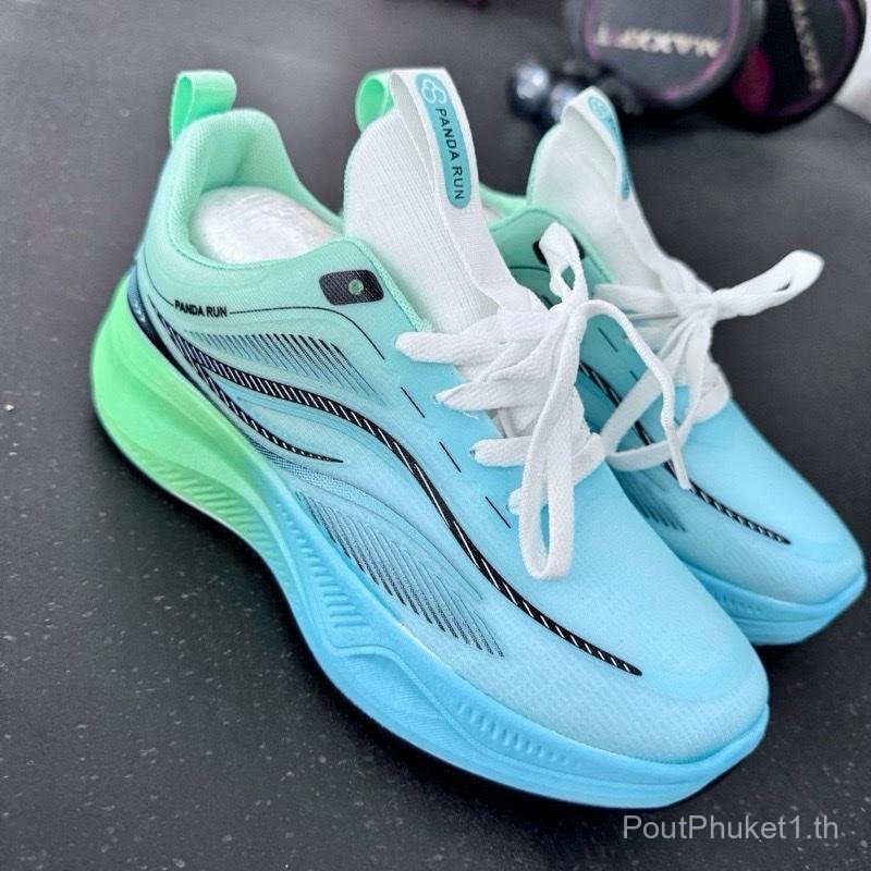 Panda Run02 แบรนด์คนไทย ไซส์38-48 รองเท้ากีฬาแบบลำลอง เท้าบานอวบ+เพิ่ม1ไซส์  ใส่วิ่งออกกำลังกายใส่เท