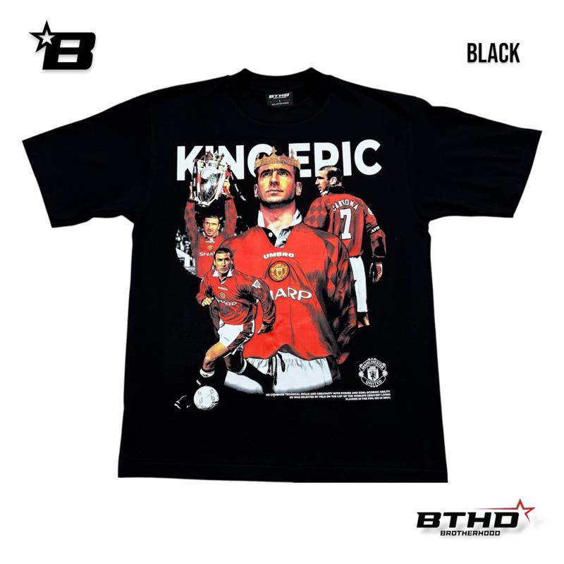 BTHD เสื้อยืด KING ERIC ทรงโอเวอร์ไซส์คอฟิต ผ้าcomb20  เสื้อ ผ้า