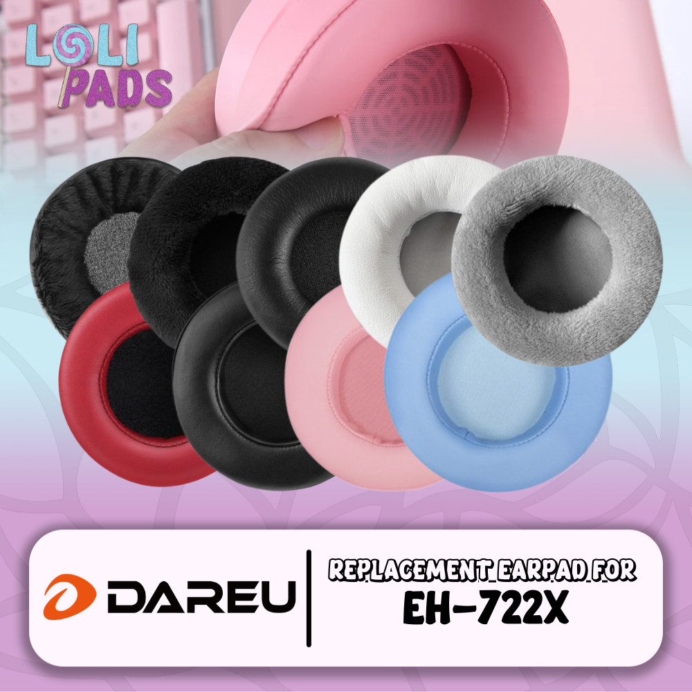 แผ่นรองหูฟังโฟม Dareu EH-722X EH 722X EH722X EH722X Pad Earcup Pad