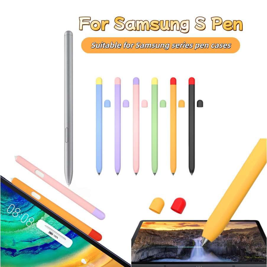 for Samsung Tab S-Pen S6Lite S10Lite S9 S8 S7 S10 เคสซิลิโคนกันลื่นสำหรับปากกาสไตลัสแท็บเล็ต