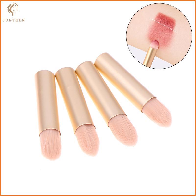 [FT] 5/10pcs Mini ปลายนิ้ว Lipsti Blending แปรงแต่งหน้า Precision คอนซีลเลอร์ Make Up Brush Domed แป