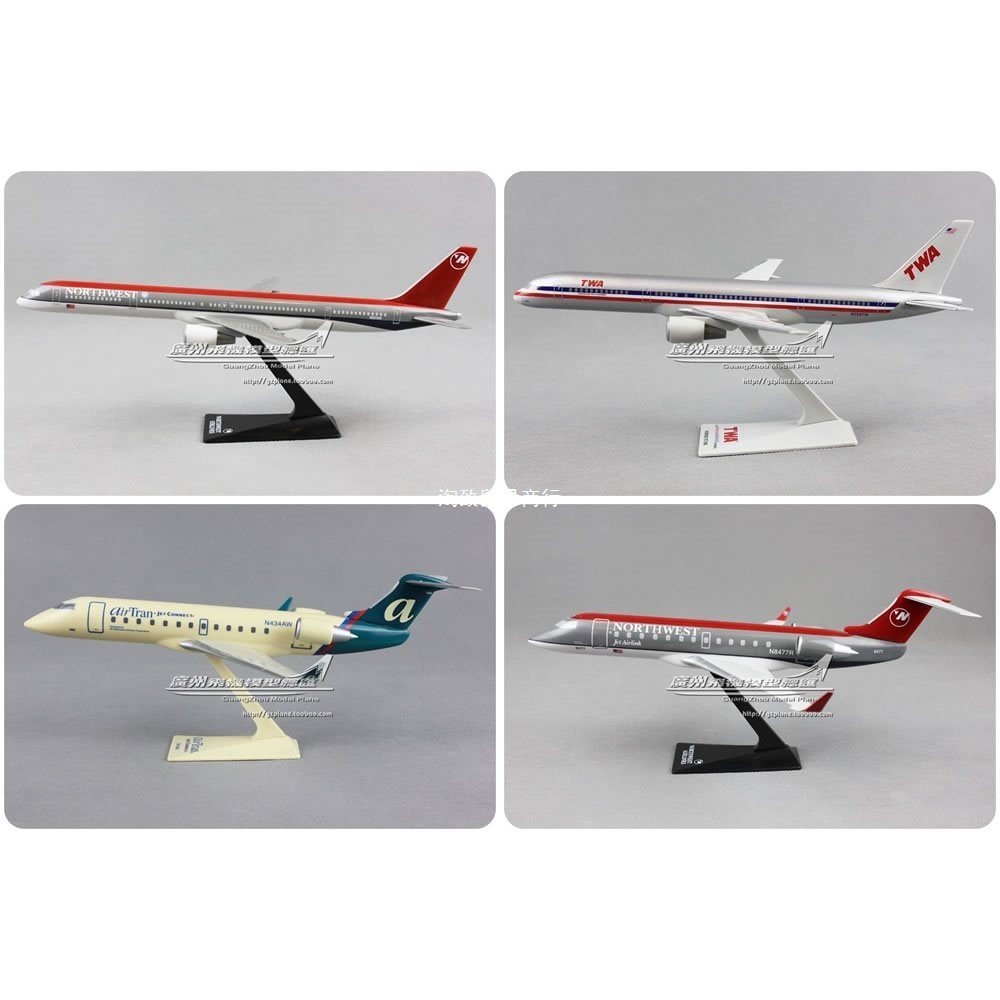 Boyin crj200twa Northwest b717 ประกอบเครื่องบิน b757 อเมริกันพลาสติกรุ่น nwa Airlines VWOG