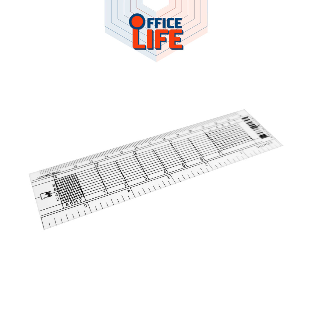 PK (พีเค) ไม้บรรทัด โปรแทรกเตอร์ ไม้โปร รุ่น 6A ขนาด 14 ซม. สีขาว (1 ชิ้น) - รูปที่ 3