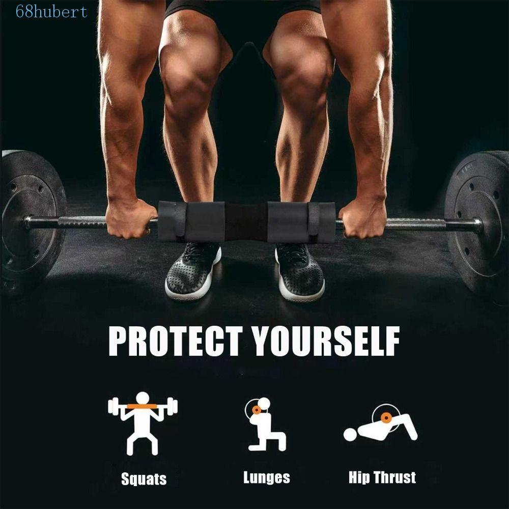 HUBERT โฟมบาร์เบลแพดแบบโค้ง ลดแรงกดที่ไหล่ สำหรับการออกกำลังกายอย่าง Lunges