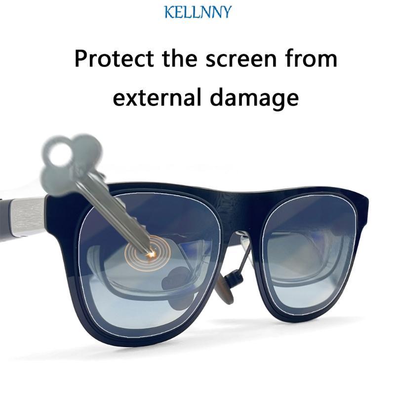 Kellnny 1 ชุด AR แว่นตา กับเลนส์ฟิล์มป้องกันรอยขีดข่วนและทนต่อแสง เหมาะสำหรับ XREAL One