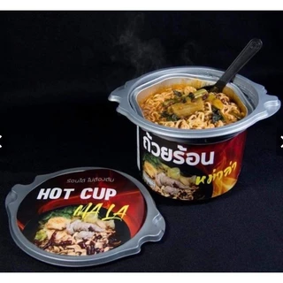 HOT CUP ฮอตคัพ มาม่าถ้วยร้อน บะหมี่กึ่งสำเร็จรูปถ้วยร้อน ไม่ต้องใส่น้ำร้อน