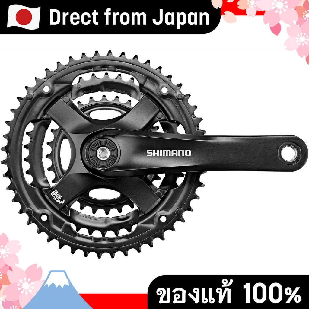 【Direct from Japan】 Shimano FC-TY501 สีดำ จานหน้า 48x38x28T ขาจาน 170 มม. รองรับ 8/7/6 สปีด รุ่น EFC