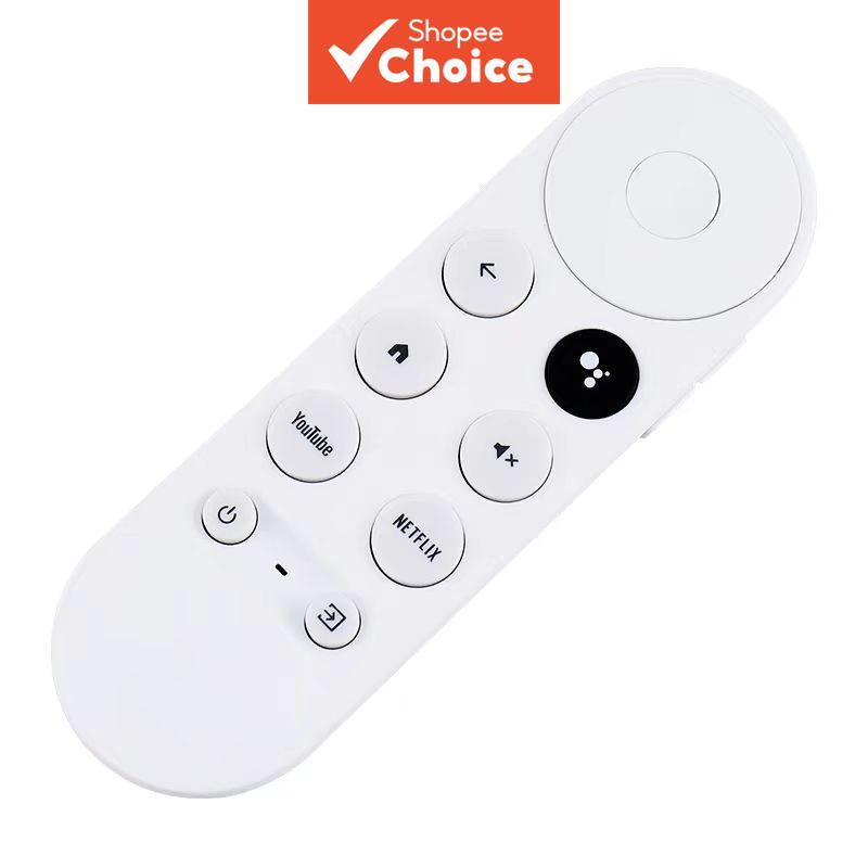 รีโมทสีขาว รองรับการใช้งานกับ Google TV Chromecast 4K