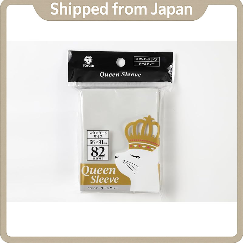 TOYGER Queen Card Sleeves 82pcs (M/Medium) – Cool Gray – For TCG/Trading Cards