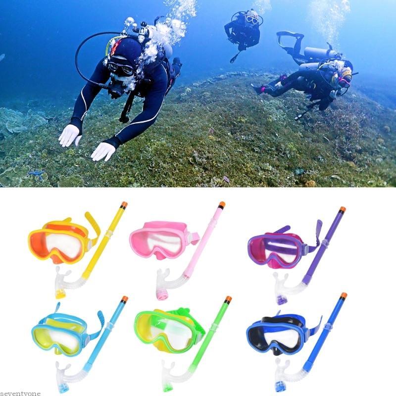 SV Kid Snorkel ชุดดำผิวน้ำสำหรับเด็ก พร้อมแว่นตาว่ายน้ำ Anti-Fog สำหรับดูปะการังและดำผิวน้ำอย่างปลอดภัย – โปรปัง