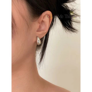 ต่างหูสแตนเลสแท้ สไตล์มินิมอล Minimal ตุ้มหูทรงหยดน้ำ รุ่น Little Water Earrings Givemethat