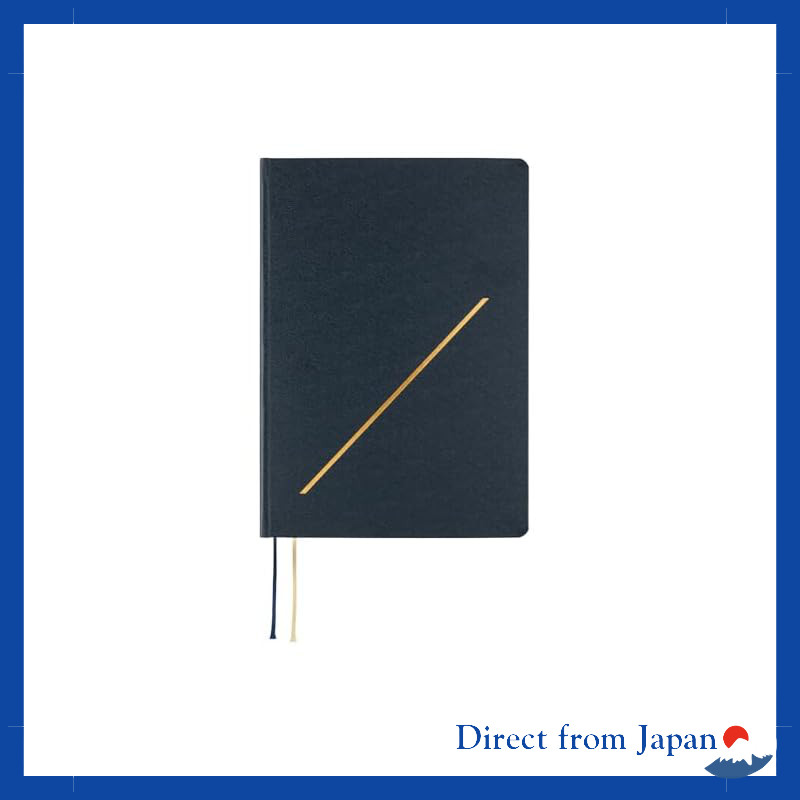 Hobonichi Techo 2025 English Version Slash (Navy) [A5/1 Page per Day/January/Monday Start]