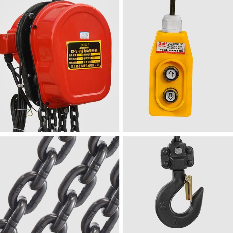 ☽ ☾ รอกไฟฟ้าแบบโซ่ 1-5 ตัน รอกโซ่ไฟฟ้า 220V/380V รอกไฟฟ้าลิฟต์ รอกยกของในครัวเรือน