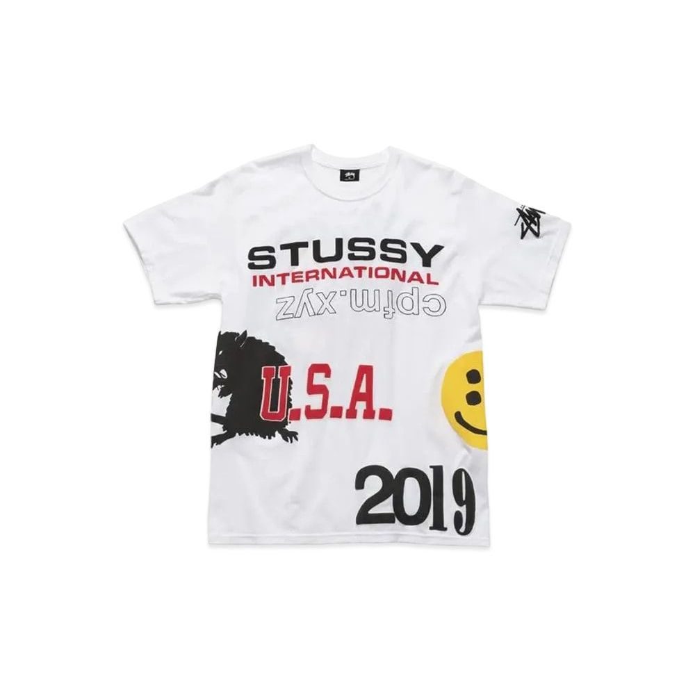 Stussy x Cactus Plant Flea Market USA 2019 Tee White Unused