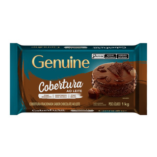 Barra Chocolate Fracionado Genuine 1Kg - Chocolate Ao Leite