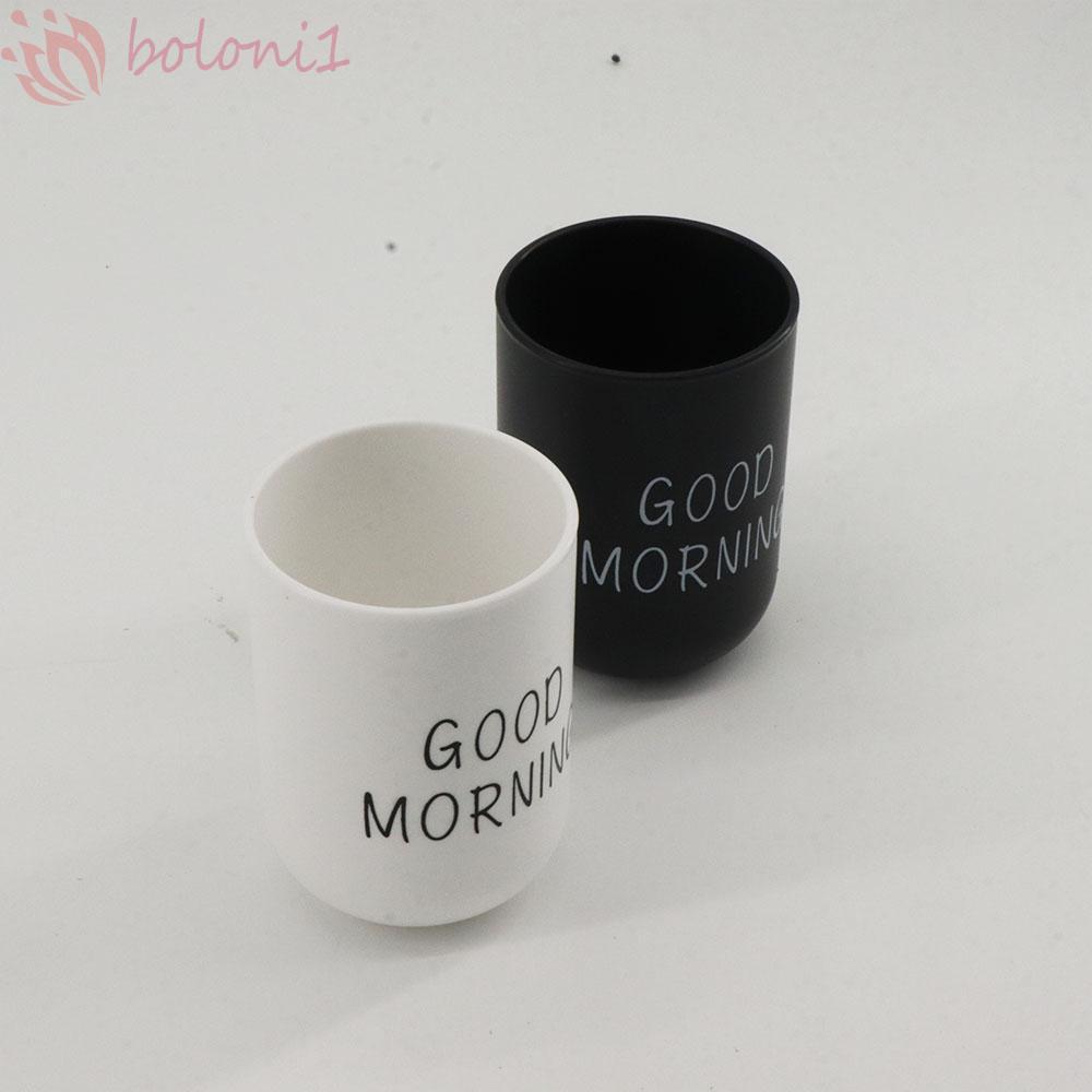 [COD] Good Morning Cup พลาสติกนํากลับมาใช้ใหม่สไตล์นอร์ดิกที่วางแปรงสีฟันจัดเก็บถ้วยดื่ม Drinkware ถ