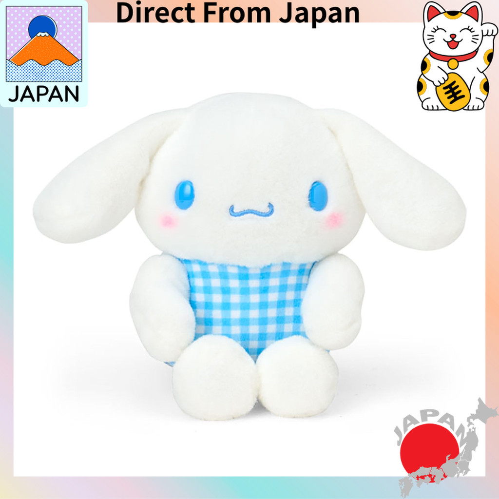 ญี่ปุ่นเท่านั้น จากประเทศญี่ปุ่น【Direct from Japan】CINNAMOROLL ตุ๊กตาผ้า　ซานริโอ้ (SANRIO) มาสคอตมัลติสแตนด์ ซินนามอร์โรล ขาตั้งอเนกประสงค์ น่ารักกอดมือถือได้ วัสดุโพลีเอสเตอร์ รุ่น 160008