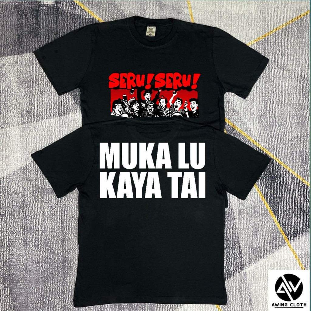 KATUN Fun เสื้อยืด Rich Face T4i Distro เสื้อยืดสําหรับผู้ชายและผู้หญิงผ้าฝ้ายหวี