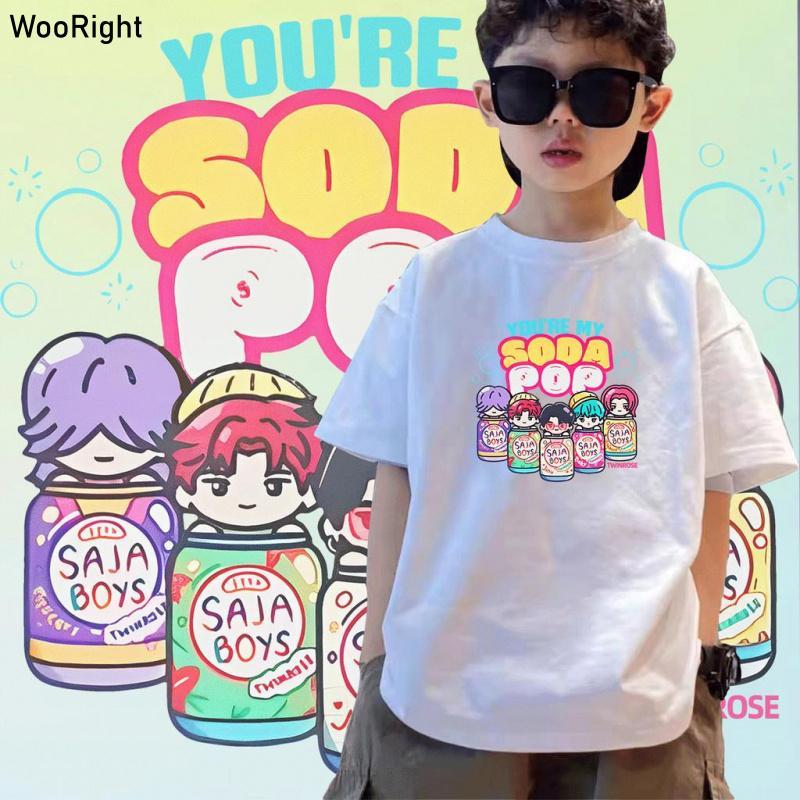 เสื้อเด็ก ซม. 100~150 แนะนำ หวาน Soda Pop Sa Boys KPOP สบาย