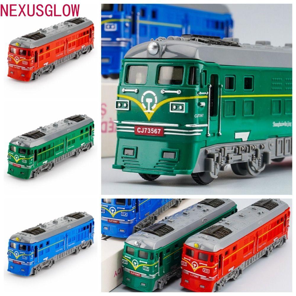 คนต่อไป รถไฟเฉื่อยรุ่น,ขนาดเล็กการศึกษารถไฟรถของเล่น,เด็กวัยหัดเดินหลายสีดึงกลับจําลองขนาดรถไฟรถของเล่นเด็กของขวัญ