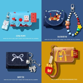 Case for Anker Soundcore C50i Leather Soft Case Cute Puppy Pendant Charm Cartoon Anker Soundcore C50i Silicone soft shell Protective Sleeve