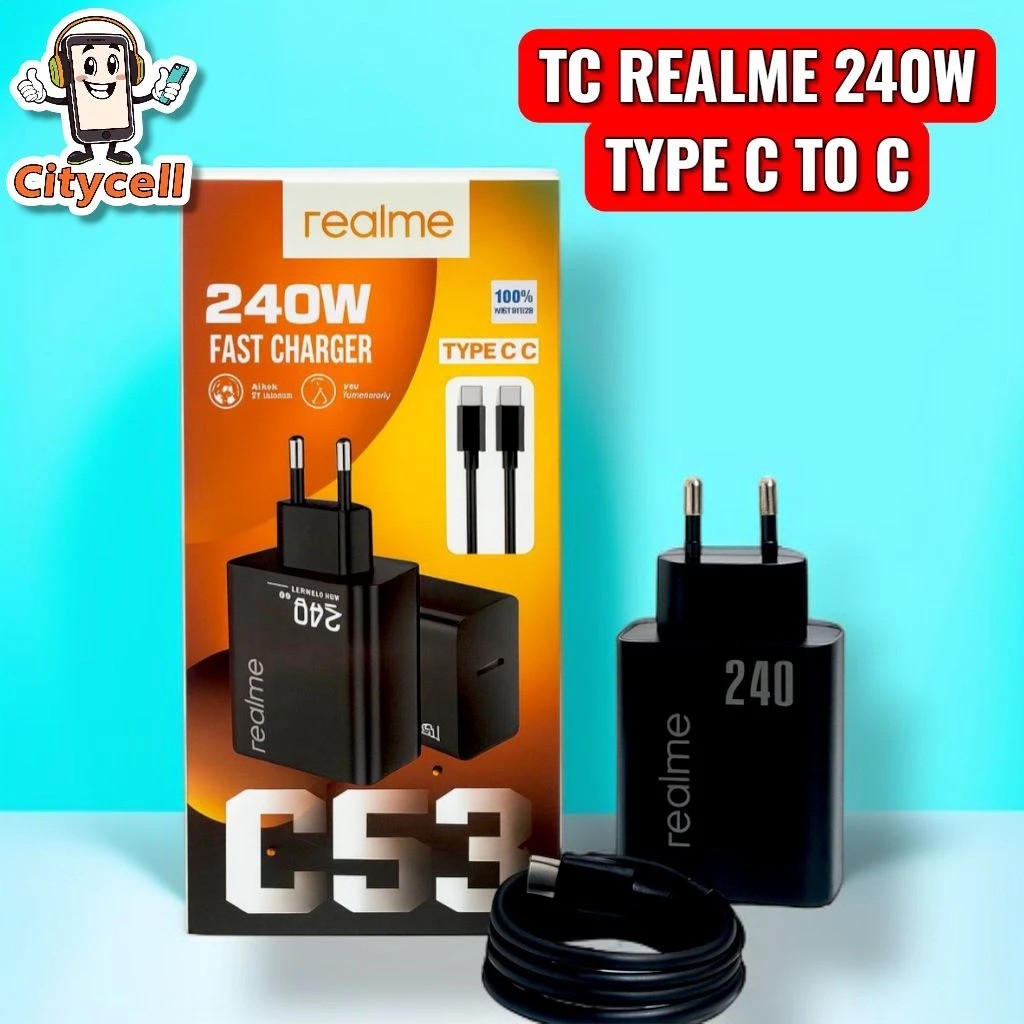 CITY - Realme C53 240W Travel Charger Realme C53 240W Type C ถึง Type C