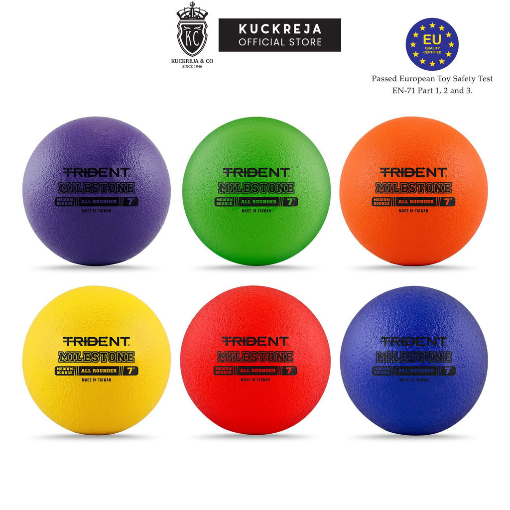 Trident Milestone All Rounder Foam Ball Dodgeball - 7 นิ้ว