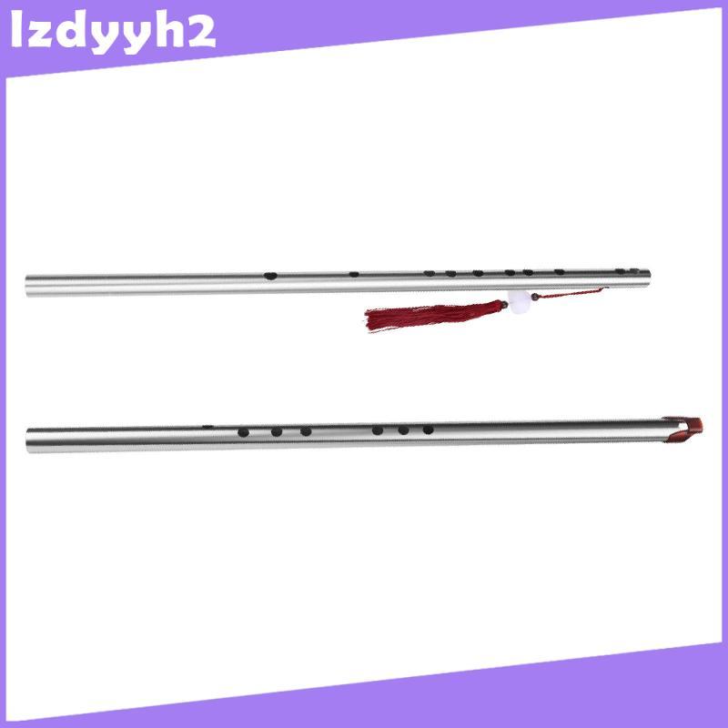 [Lzdyyh2] เครื่องดนตรีลมสแตนเลสจีน Dizi Flute แบบดั้งเดิมพร้อมเสียงคงที่