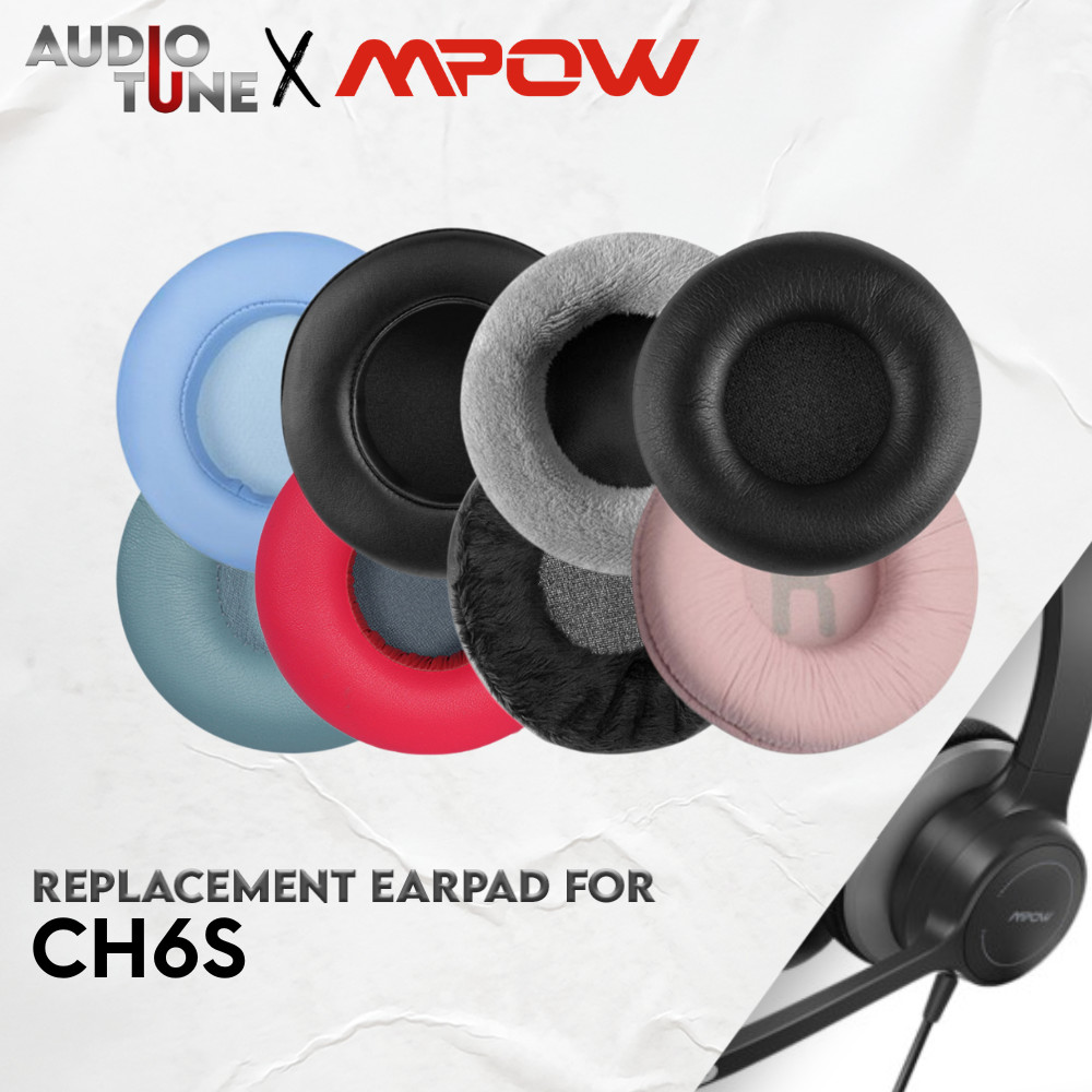 แผ่นรองหูฟัง Earcup Mpow CH6S CH-6S CH 6 S แผ่นโฟมโฟม