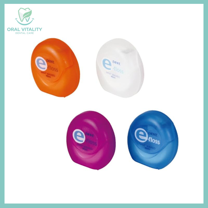 Lion Dental Material DENT.e Floss Mint Wax 40m Blue/White/Orange/Purple 1 piece, color will be chose