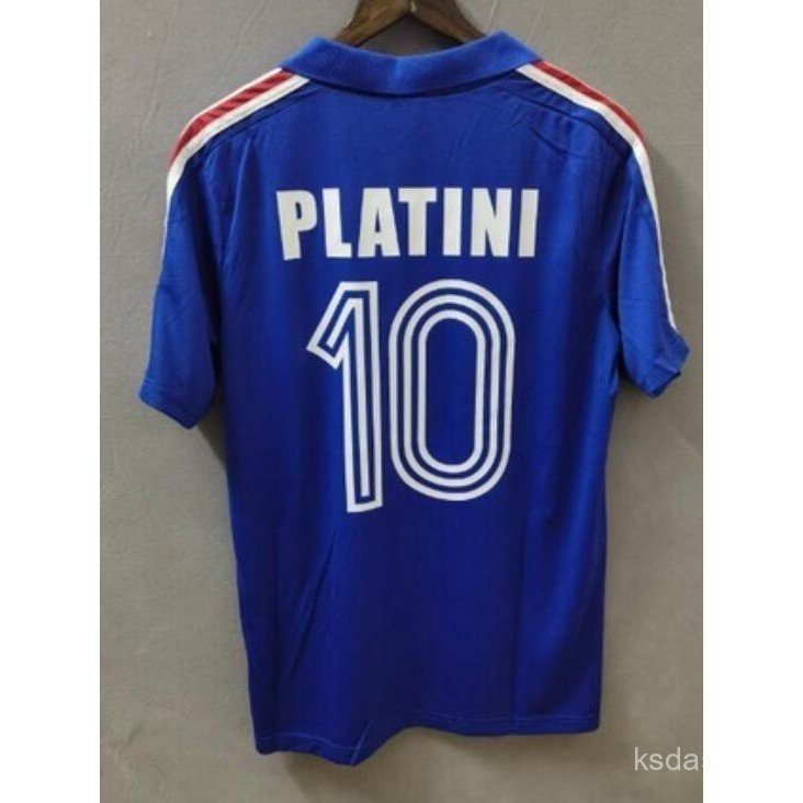 เสื้อกีฬาย้อนยุคฝรั่งเศส 1984 เสื้อฟุตบอลแบบกำหนดเอง