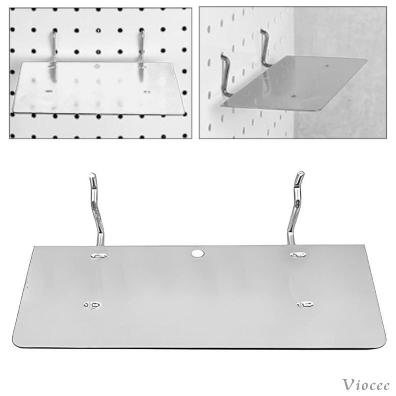[Viocee] Pegboard ชั้นวางของติดผนังติดตั้งง่ายฮาร์ดแวร์ Pegboard ถาดผนัง