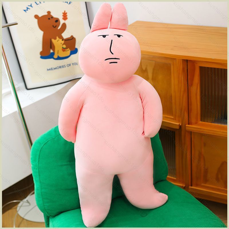 XS1 My Friend Rabbit ตุ๊กตากระต่ายสีชมพูน่ารักตลกวันเกิดเซอร์ไพรส์สําหรับเด็ก XS1