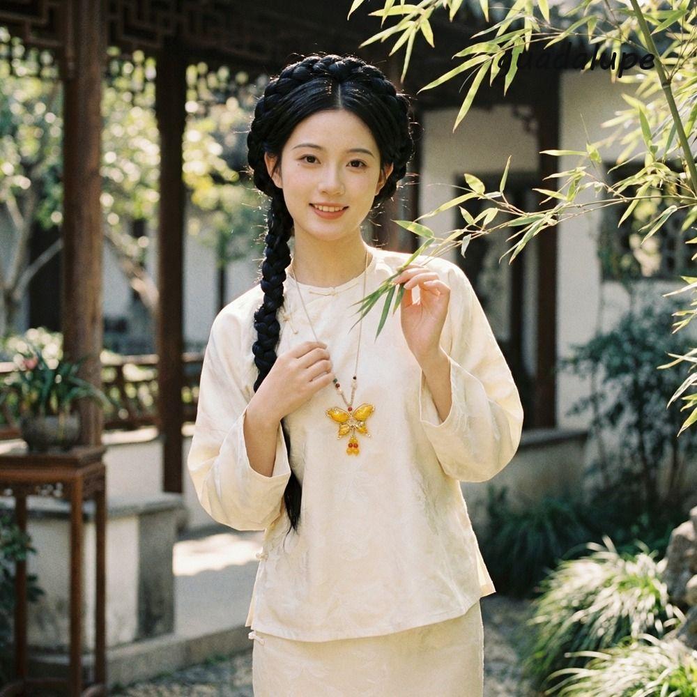 GUADALUPE1 Song Brocade สร้อยคอผีเสื้อ,ลูกปัดพู่สไตล์สร้อยคอ,ส่วนบุคคลสไตล์ชาติพันธุ์เครื่องประดับสไ