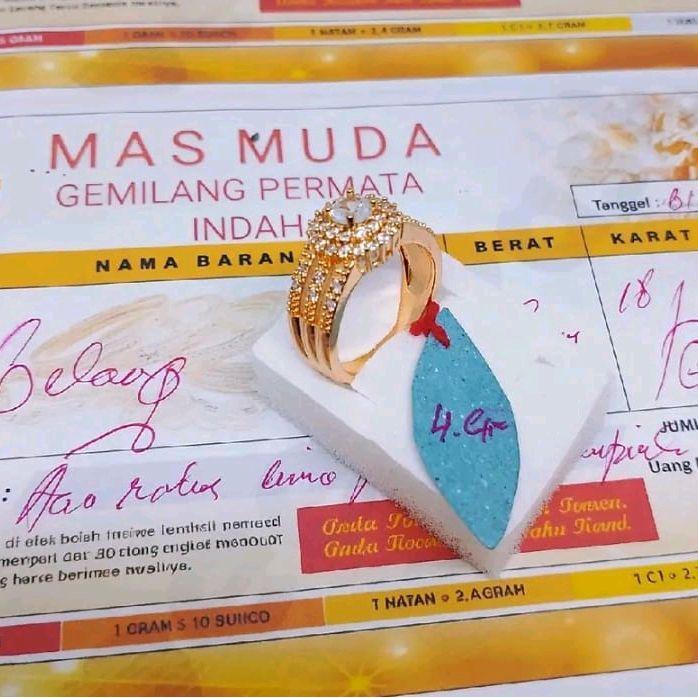 2GRAM LIGHT GOLD แหวนผู้หญิง รูปที่ 3